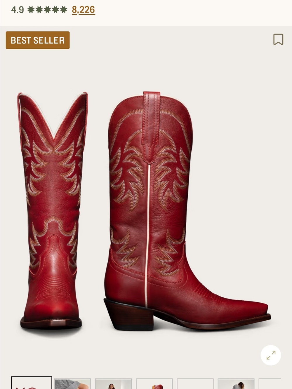 Tecovas The Annie in Wine Cowhide Women’s Boot